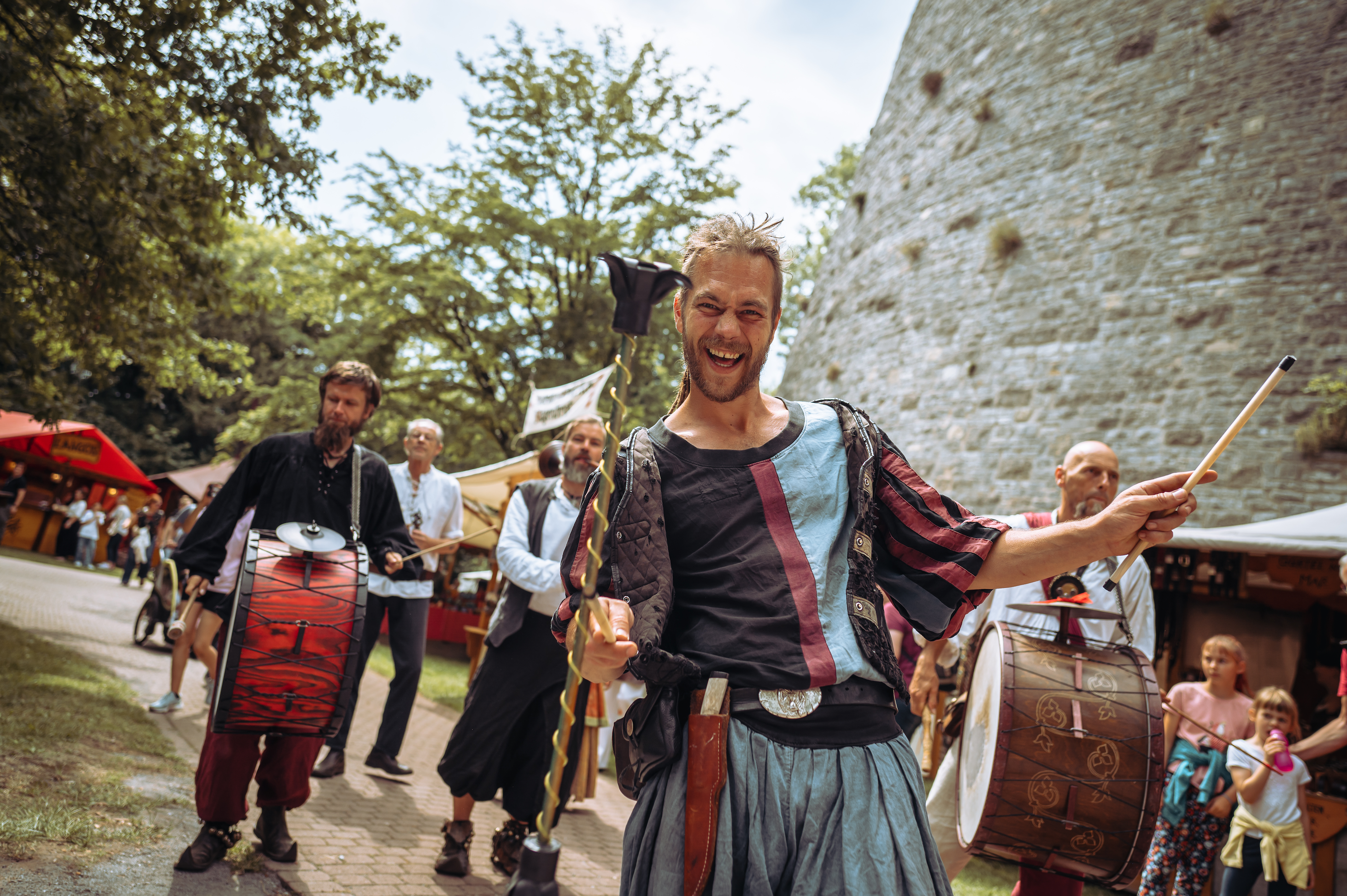 mittelalterliches Treiben auf der Sparrenburg beim Sparrenburgfest