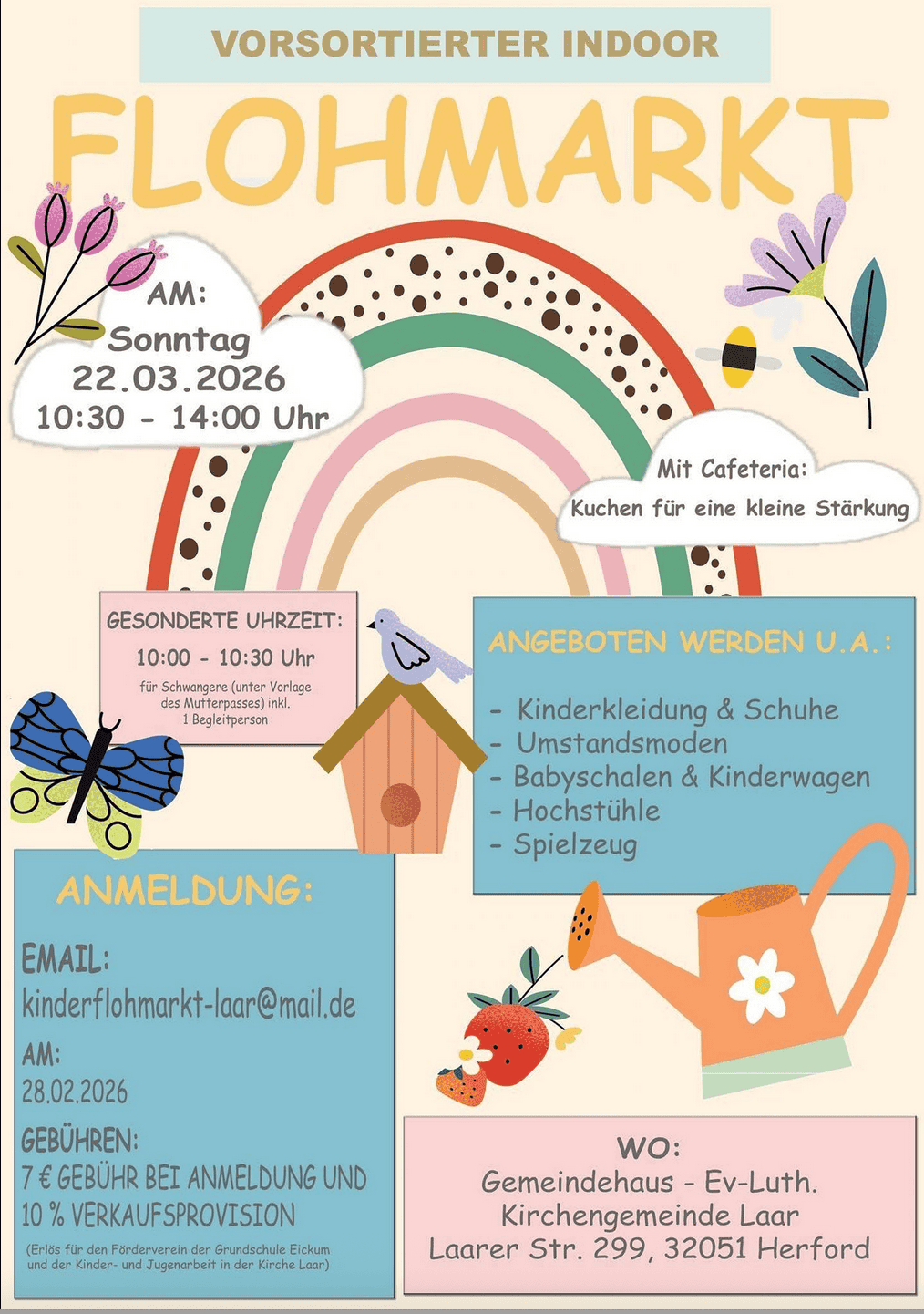 Flohmarkt Gemeindehaus Kirchengemeinde Laar